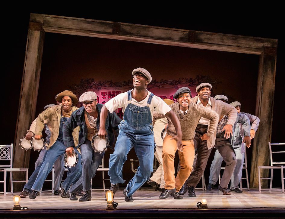THE SCOTTSBORO BOYS by Kander and Ebb,         , Music and Lyrics – John Kander and Fred Ebb, Book – David Thompson, Director – Nigel West, Choreography -Susan Stroman, Set design – Beowulf Boritt, Costumes – Toni – Leslie James, Lighting – Ken Billington, The Garrick Theatre, London, 2014, Credit: Johan Persson/