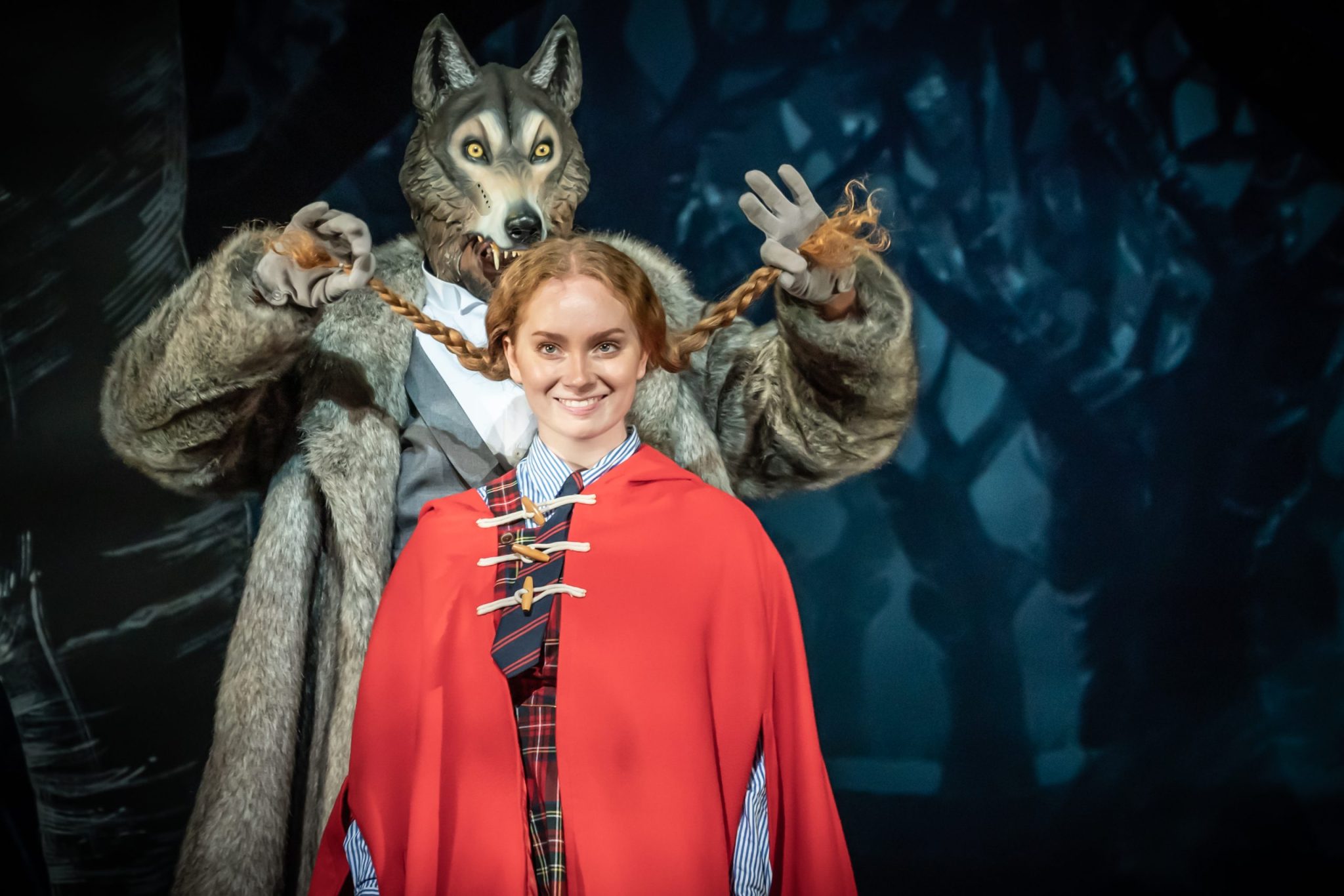Into the Woods - Lauren Conroy (Little Red Riding Hood), Nathanael Campbell (Wolf) - Photo credit Marc Brenner copy